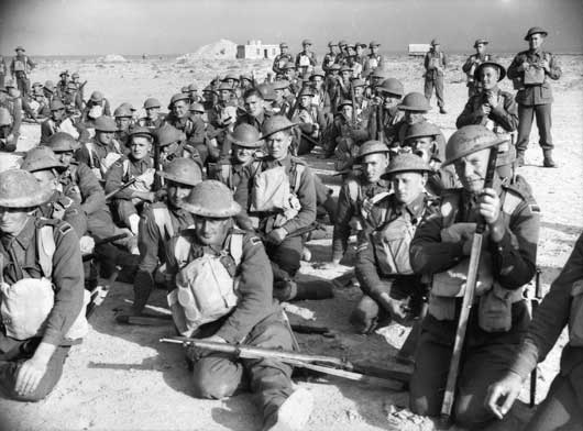 Men of the 1st Anti Tank Company in Tobruk (AWM 005858).